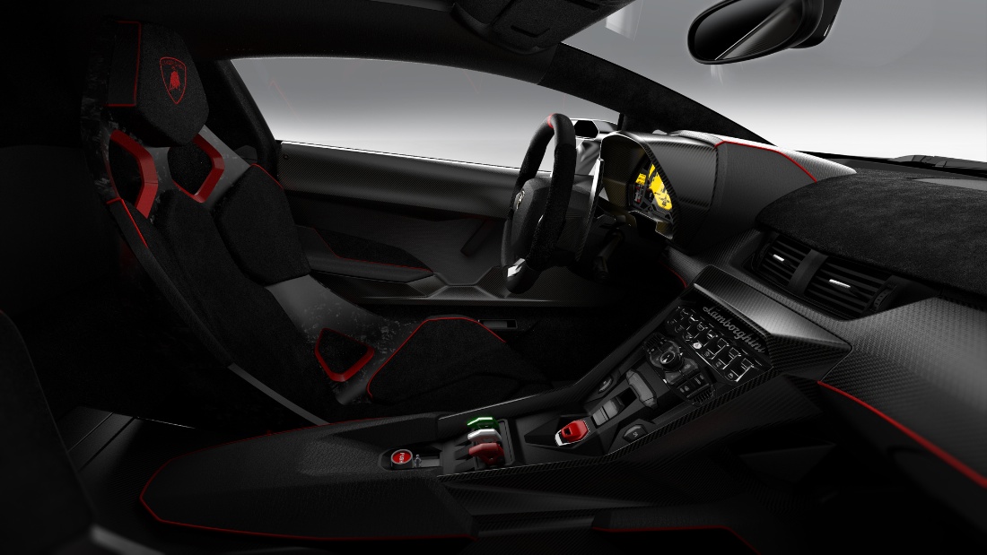 Photo:  Lamborghini veneno interior